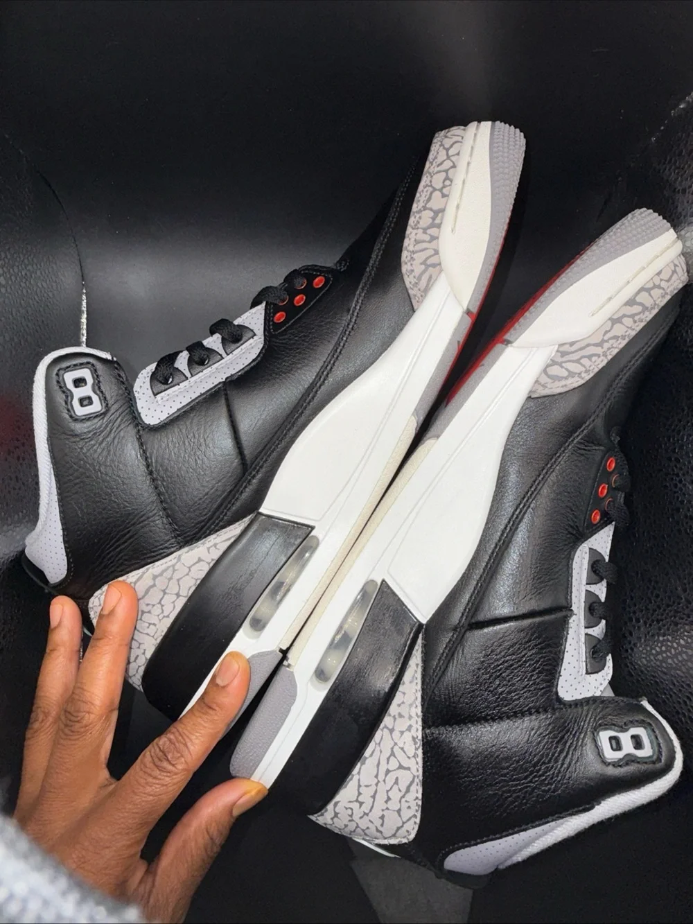 Size 12.5 - Air Jordan 3 Retro OG 2024 Black Cement, DN3707-010, Clean. No Box